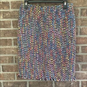 Trina Turk Vibrant Tweed Pencil Skirt